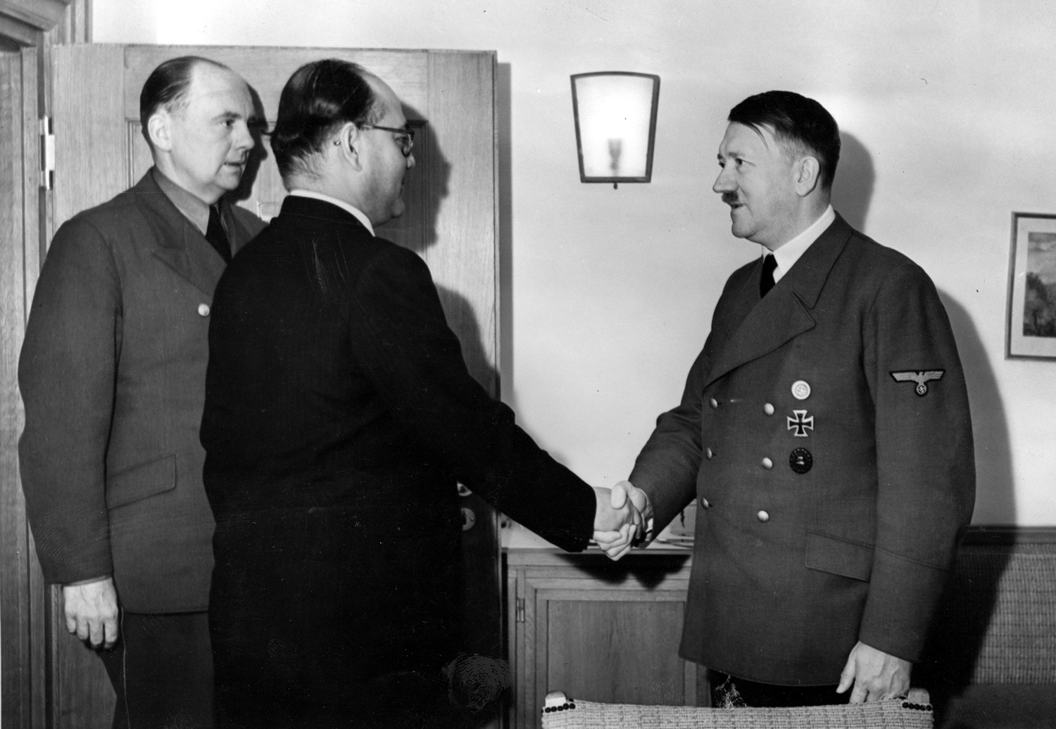 Adolf Hitler meets the Indian nationalist leader Subhas Chandra Bose